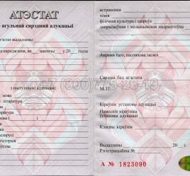 Аттестат о Полном Среднем Образовании Беларуси 2021г в Перми